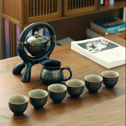 Rotative tea set home Ceramic