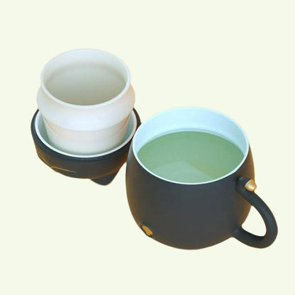 Lucky Cat Ceramic Tea Cup with Infuser I Cute Cat Tea Mug Lid I Coffee Mug Milk Tea Cups Drinkware I Unique Design Home Office Gave