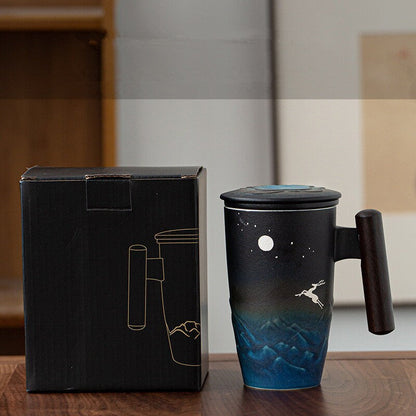 Подарочный набор для кофейной чашки ручной работы