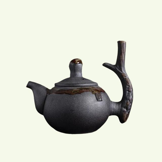 Tea-Ceramic Teapot Stump HANDMADE Chinese Tea Pot 240ml - Ceramic teapots tea kettle stump traditional chinese tea pot