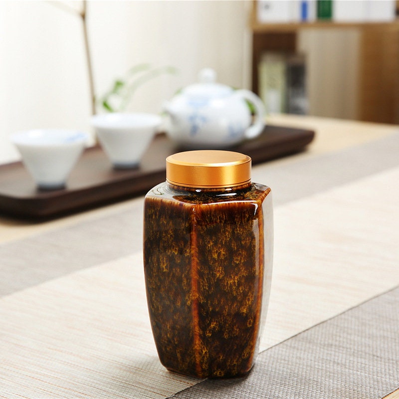 Ofenwechsel-Keramik-Mini-Teedose, versiegelt, zum Sparen
