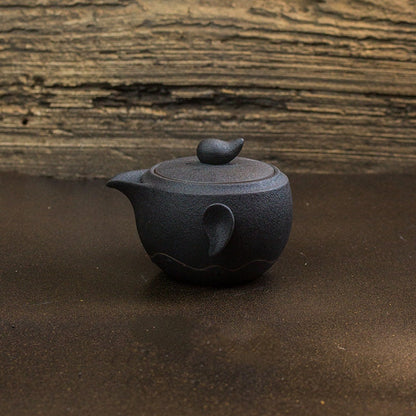 Setas de té de Kung Fu Kung Fu de Stonware - Tetera de antigüedades chino