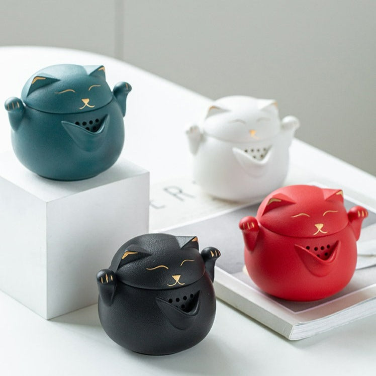 Portable LUCKY CAT mug Tea Set