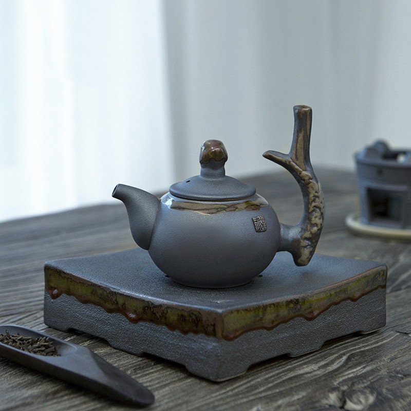 TEA -keraaminen teekannu kanto käsintehty kiinalainen teepot 240ml - keraamiset teekannu TEATRE STREPT perinteinen kiinalainen teekannu