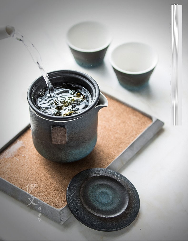 Japanse keramische theemok met infuser