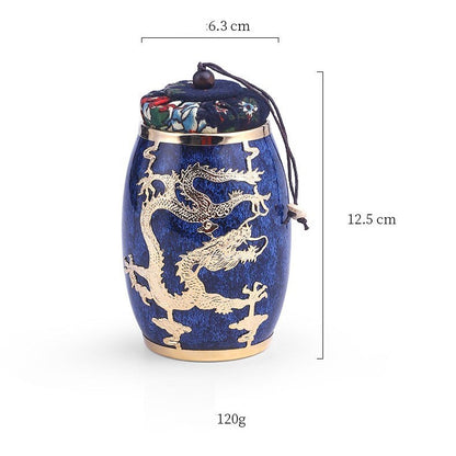 Jianzhan Gold InLaid Tea Caddy Sealed Storage Coffee Canister  - Kung Fu Tea Set Kitchen Tank Storage Tank Tea Set Accessories