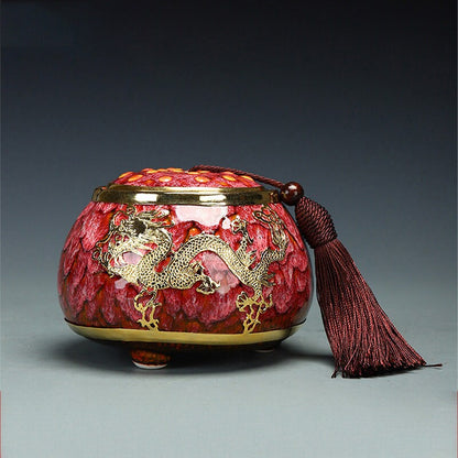Tea Pot Jade intarsiata Golden Jianzhan Kung Fu Set da tè a set di tè a bomboletta di caffè Cancella
