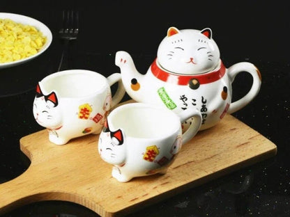 Ceramic cup lucky cat milk coffee cup gift cup creative pot  I Coffee Mug Milk Tea Cups Drinkware I Unique Design Home office Gift