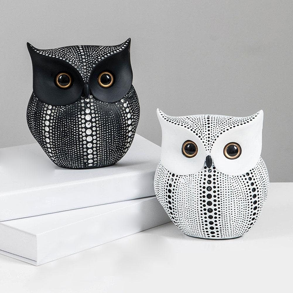 Patung Owl Keramik Sederhana dan Lucu Modern