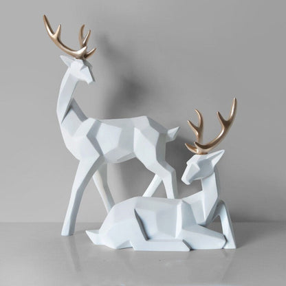 クリエイティブなラッキー鹿の装飾品 - 軽い豪華なエナメルシカ鹿の装飾クリエイティブリビングルームホームテレビキャビネットワインキャビネットの装飾