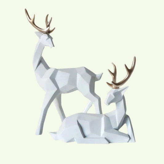 Ornamentos creativos de los ciervos afortunados: decoraciones de ciervos de esmalte de lujo de lujo sala de estar creativa para el gabinete de vinos del gabinete de vinos