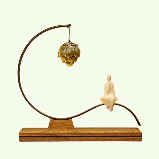 מחזיק קטורת לקונוסים בודהה קישוט מערת קרמיקה בעבודת יד