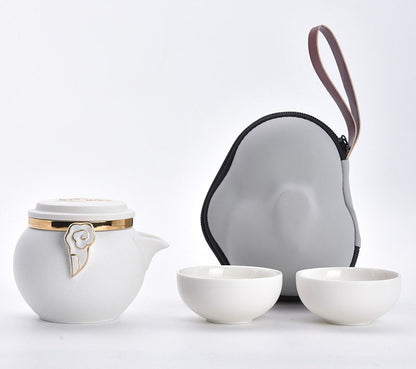 Ceramic Portable Travel Tea Set Outdoor