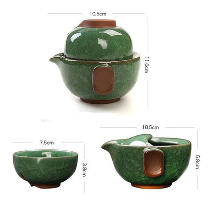 Vintage keramische theepots Tea Cup Gaiwan - Ceramic Gaiwan Set Kuai KeAset