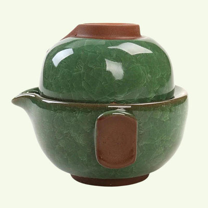 Tecine ceramiche vintage tazza di tè gaiwan - set di tè kuai ke ceramico kuai ke