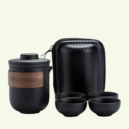 Cup di tè in ceramica da viaggio giapponese