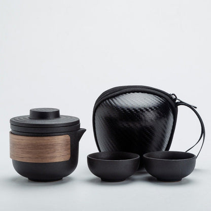 Taza de té de cerámica de viaje japonesa