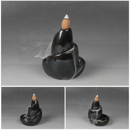 Minimalistyczny ceramiczny kadzidło palnik wodospad dym sandałowy