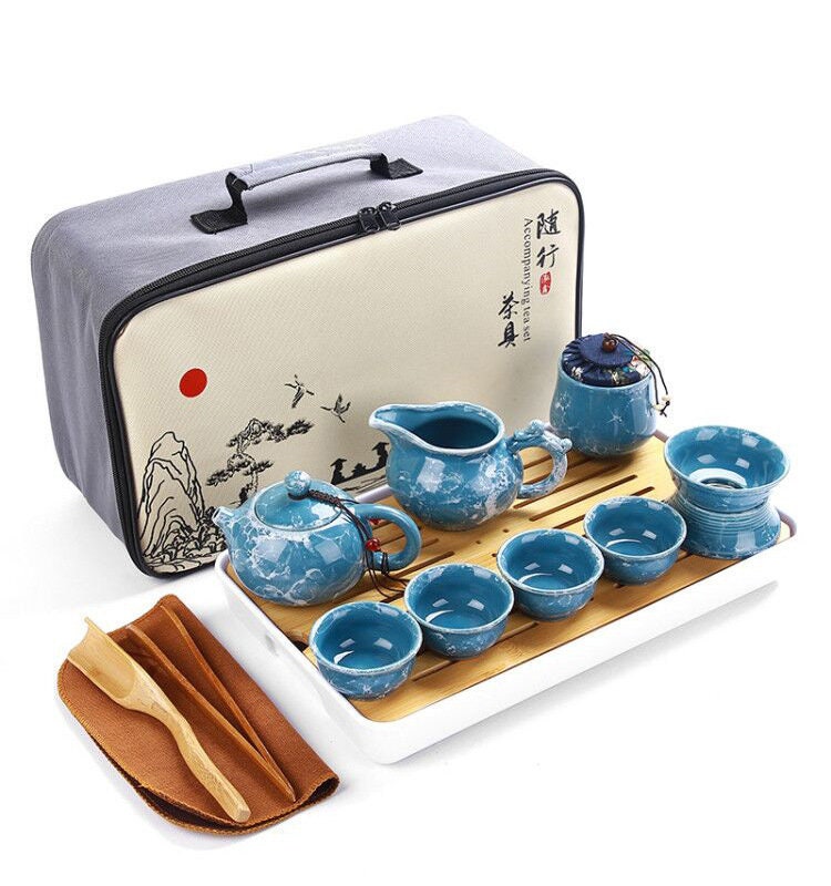 Ceramic Portable Travel Tea Set