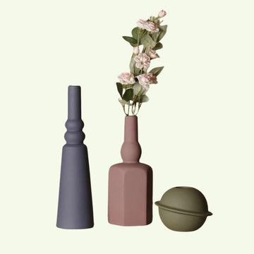 Unique Handmade Nordic vase for Bookshelf Home Decor or housewarming new home gift