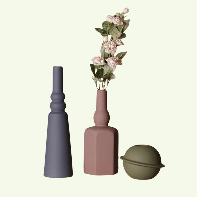 Unik håndlaget Nordic Vase for bokhyllehjem dekor eller husoppvarming ny hjemmegave