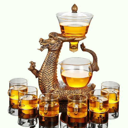 Восточный набор чайного кастрюля дракона