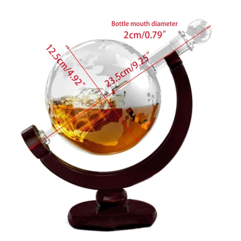 Whisky Scotch Decanter Set Best for Whisky Gift Vintage Blower Pot Diamond Wine Stopper Glass Dekanter Bottle - víno