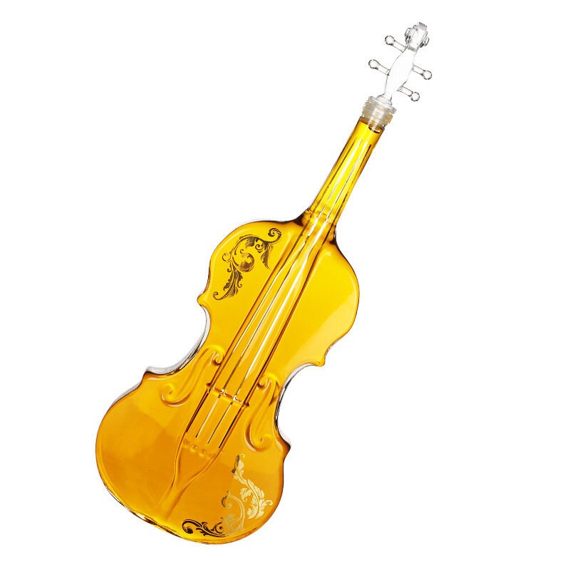 Decanter escocês de uísque de violino Conjunto melhor para uísque para presente vintage soprador