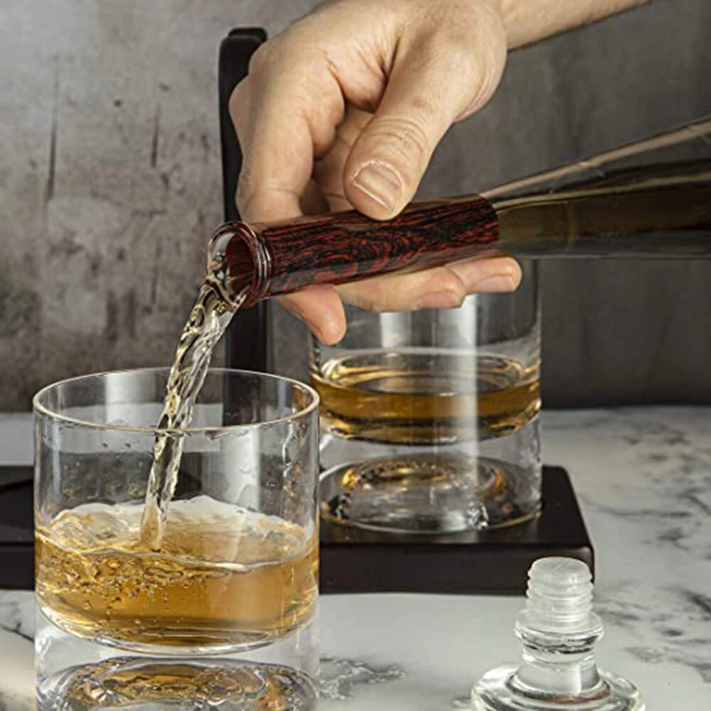 Baseball Whiskey Scotch Decanter Tetapkan Terbaik Untuk Hadiah Whiskey Vintage Blower Wine Pot Diamond Wine Stopper Glass Decanter Botol