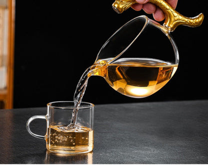 Kikker Teapot Set unieke glazen Chinese stijl