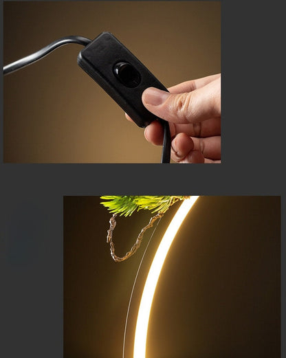 קרמיקה קרמיקה קרמיקה צורב קטורת מנורה LED קישוטי מים המסתובבים