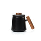 Bluestone Glazed Wooden Handle Mug Large TEA-Ceramic Tea Mugs with Filters Coffee Mugs Drinkware 320ml - acacuss