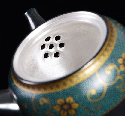 Yenilik Kyusu Benzersiz çaydanlık STERLING Silver S999 İç Duvar I Japon çaydanlık ile Infuser ile