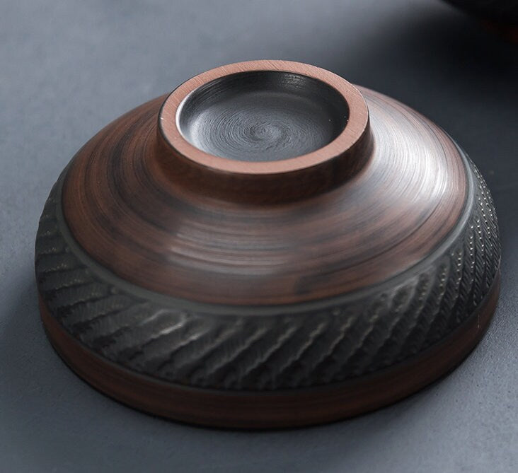 Eşsiz Teware Mor Pottery Moda Seramik Seyahat Çay Seti Taşınabilir 2 Çay Bardağı ve Çaydanlık
