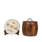 Portable Exquisite Buckle Wooden Tea Cans Charcoal-burning Canned Tea Barrels | Ceramic Airtight pot Gong Fu | Candy Can | Tea  Accessories - acacuss