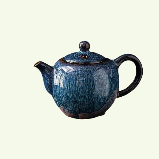 Čajová konvice s jediným nádobou keramická ručně vyráběná sada jediného čaje