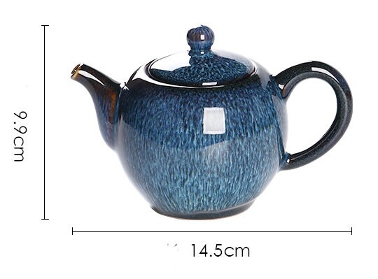 Čajová konvice s jediným nádobou keramická ručně vyráběná sada jediného čaje