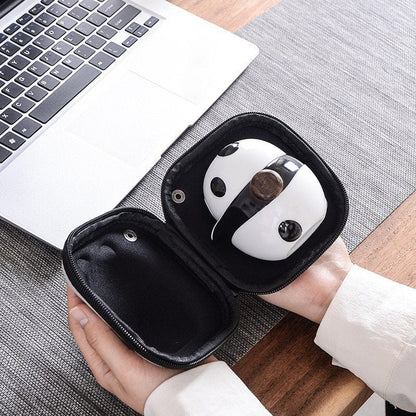 Teh panda seramik dengan 2 cawan set teh Portable Travel Office Tea Cina Set mini membawa beg penapis cawan teh
