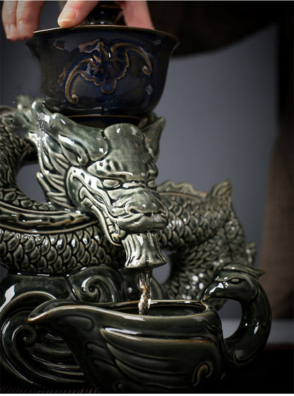 ハーブティーのためのルーズリーフティー注入器最高のお茶愛好家ギフトドラゴン
