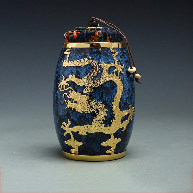 Contenitore per caffè sigillato tè intarsiato in oro jianzhan - set da tè kung fu set da cucina serbatoio da tè accessori da tè
