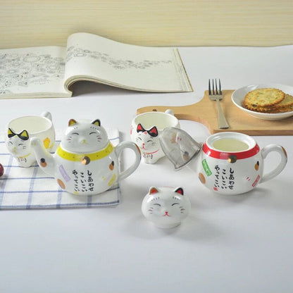 Ceramic Cup Lucky Cat Milk Coffee Cup Gift Cup Creative Pot I Coffee Mug Milk Tea Cups Drinkware I Unique Design Hjemmekontor Gave