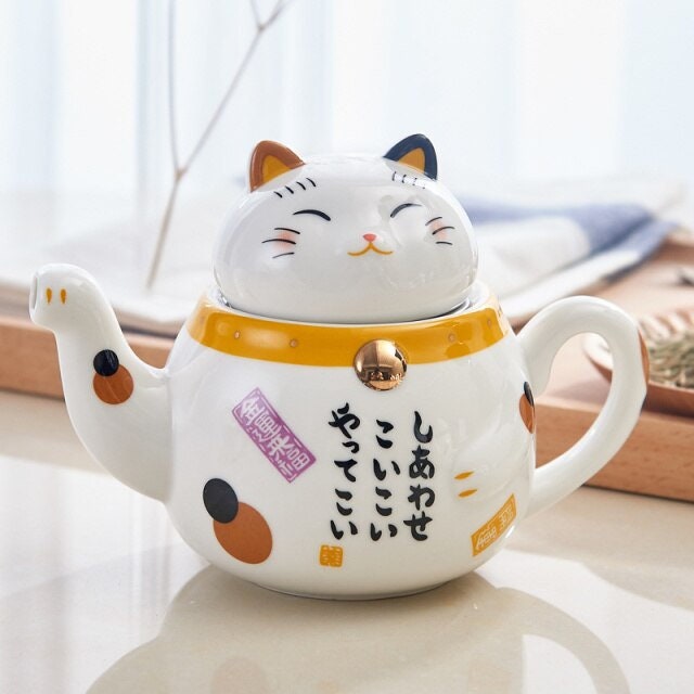 Ceramic cup lucky cat milk coffee cup gift cup creative pot  I Coffee Mug Milk Tea Cups Drinkware I Unique Design Home office Gift - acacuss