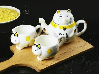 Ceramic Cup Lucky Cat Milk Coffee Cup Present Cup Creative Pot I Coffee Mug Milk Te Cups Drinkware I Unique Design Home Office Gift