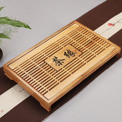 Tea Tray Drainage Water Storage - Kung Fu Tea Board Table