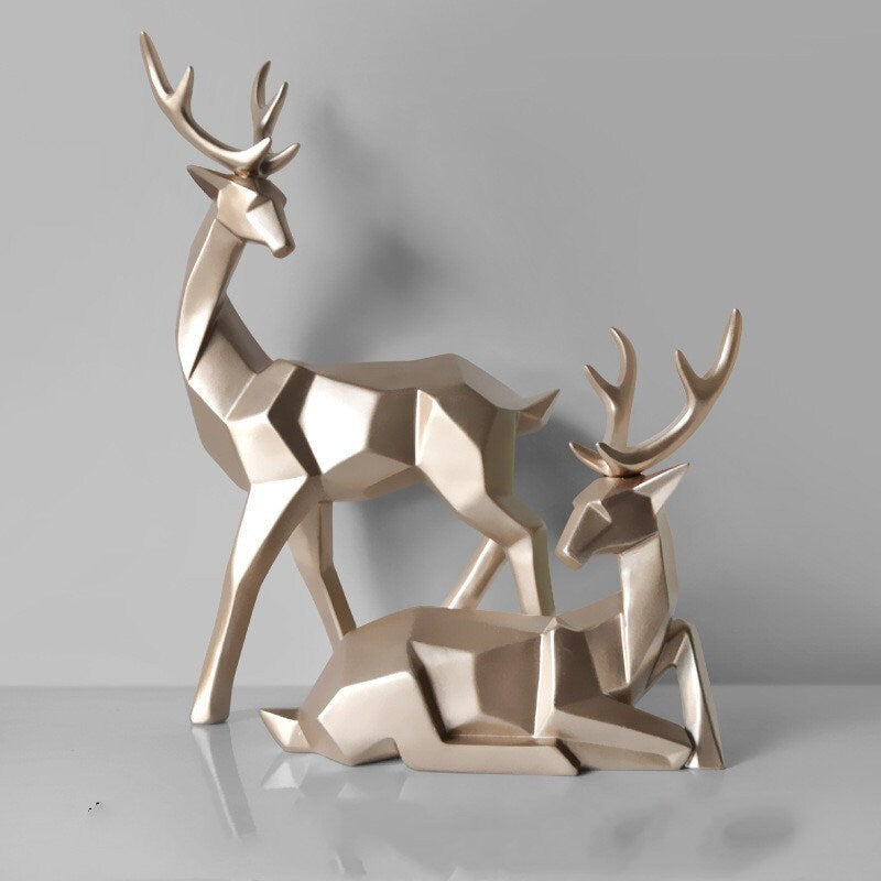 Creative lucky deer ornaments - Light luxury enamel sika deer decorations creative living room home TV cabinet wine cabinet decorations - acacuss