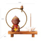 Backflow incense holder burner Chinese Style Led Light Ring Living Room Porch Zen Home - acacuss