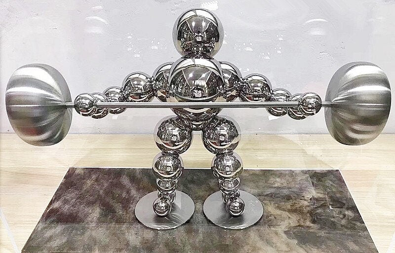 Nordic Abstract Home Decor Metal Ornaments Figurine Sports Style Statue Tabletop Decoration Figurine Nordic Style Decoration Creative Gift - ACACUSS