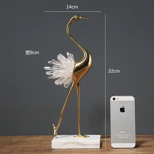 Flamingo Ornament Luxury Home Decor and Office Desk Decor animal decoration Home decoration accessories Living room soft cabine - acacuss