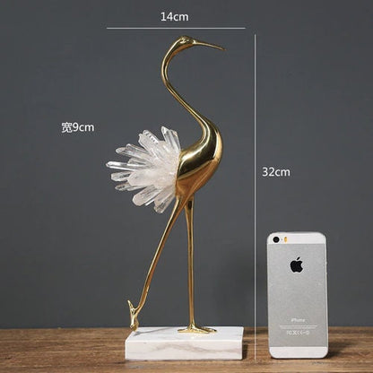 Flamingo Ornament Luxury Home Decor and Office Desk Decor animal decoration Home decoration accessories Living room soft cabine