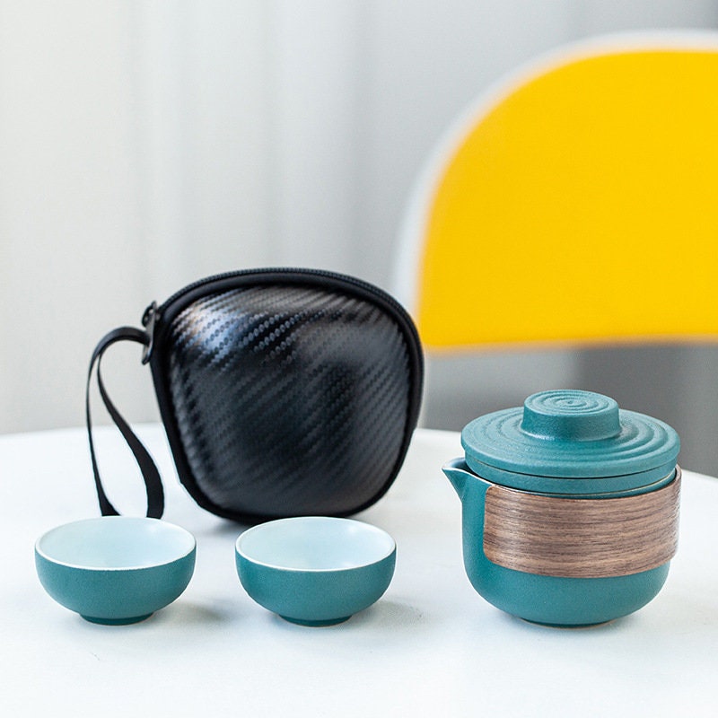 Japanische Reise-Teetasse aus Keramik